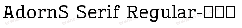AdornS Serif Regular字体转换